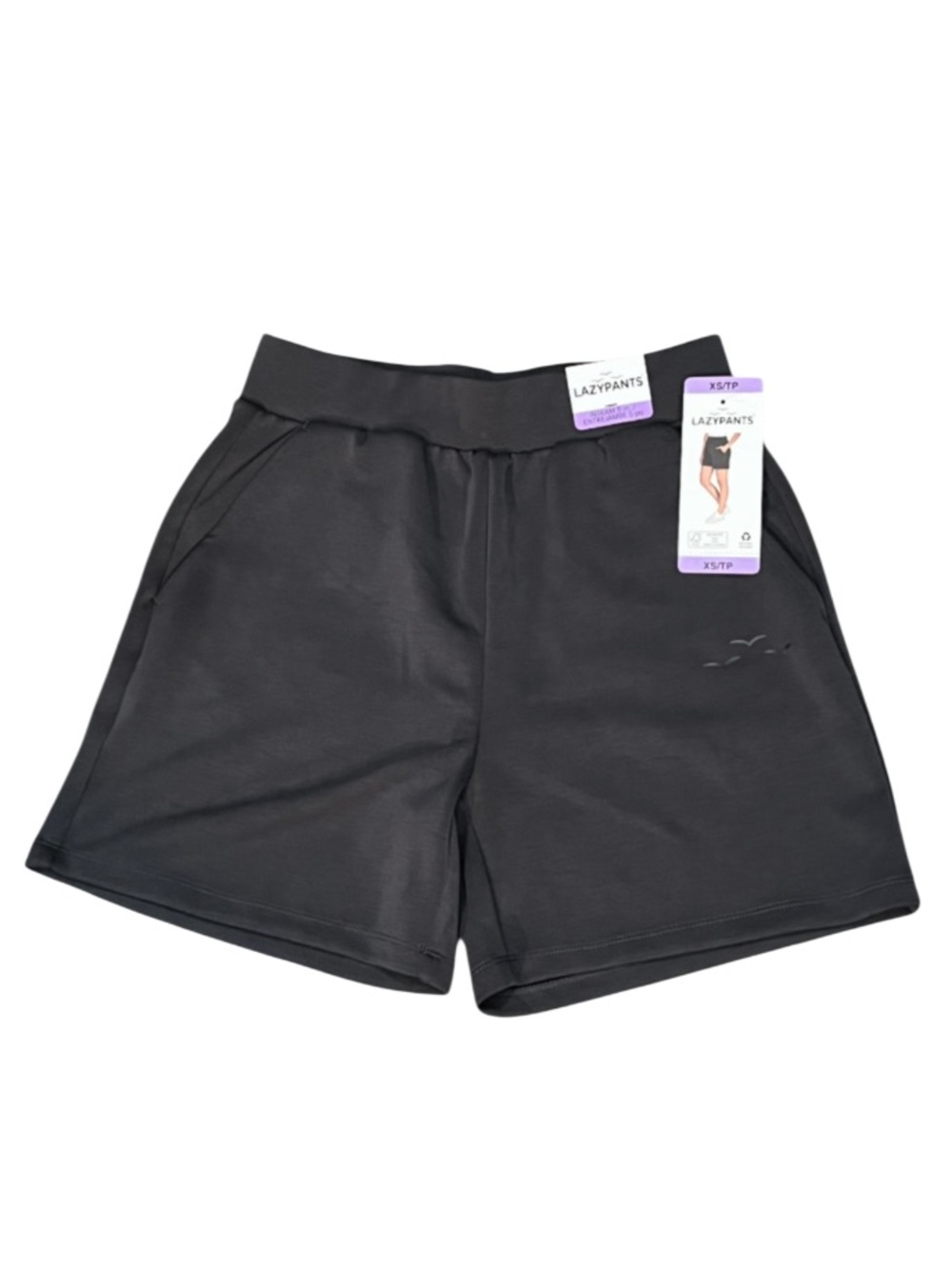 NWT Lazypants Stretch Luxe Shorts Gray Grey Size XS